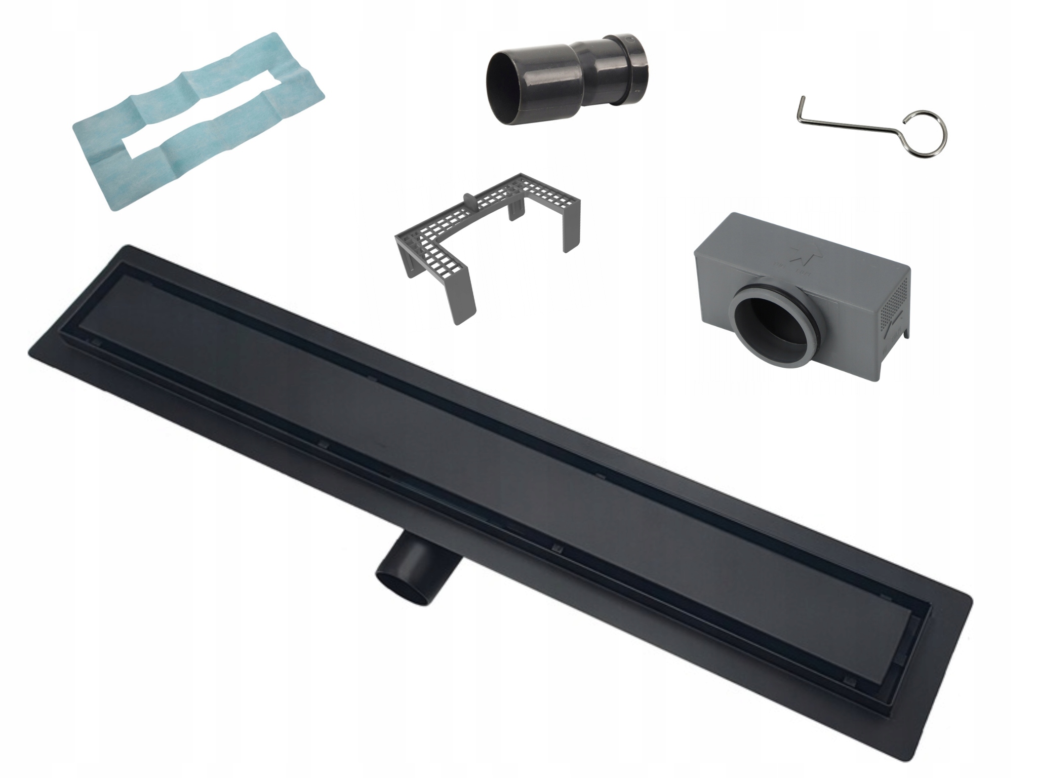 Lineární odtok oboustranný nízký Aisi 304 2v1 velká průchodnost Aveeo 60 cm