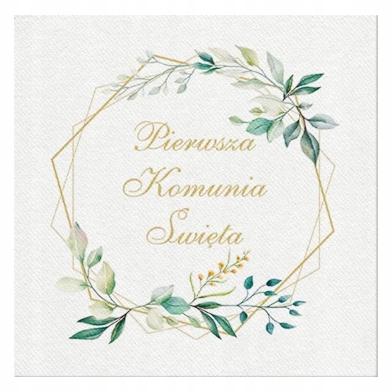 

Serwetki dekoracyjne Komunia Święta 40cm 50szt