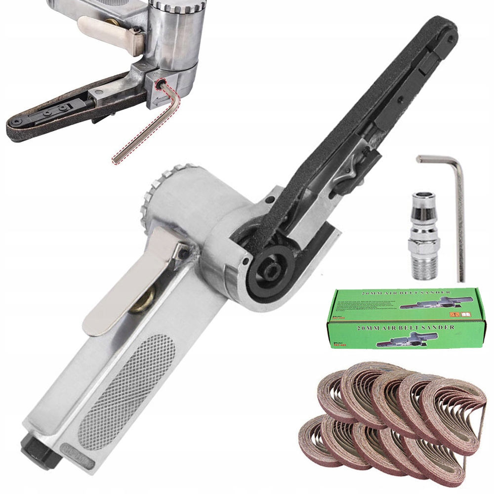 Vysoce Výkonná Pneumatická Pásová Bruska 16000 ot/min 25 x Páska