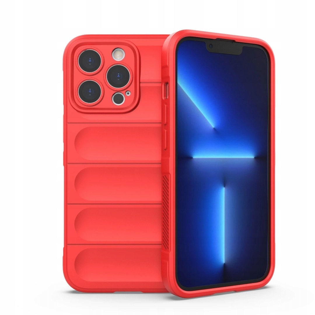 Magic Shield Case etui do iPhone 13 Pro elastyczny pancerny pokrowiec czerw