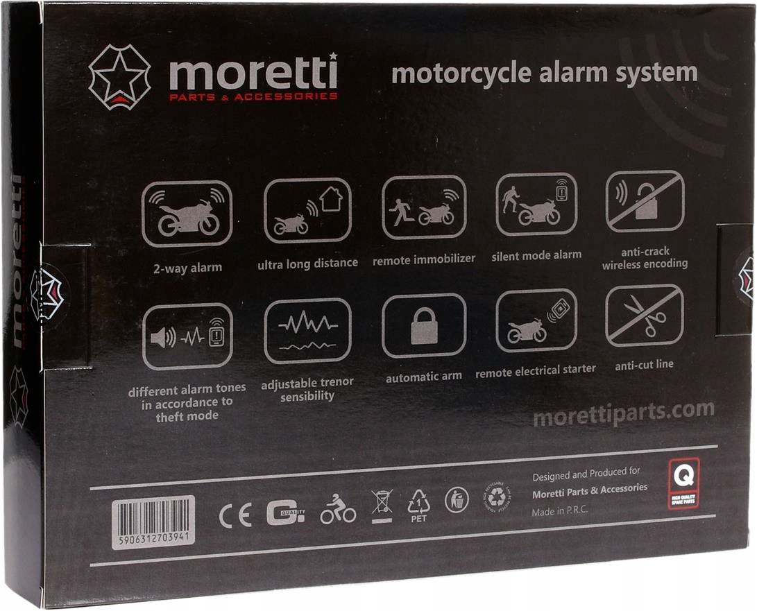 

Alarm Skuterowy Moretti Z Podtrzymaniem 125dB