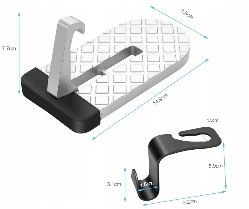 STOPIEŃ DO DRZWI SAMOCHODU BAGAŻNIKA PODEST HAKI Typ samochodu 4x4/SUV