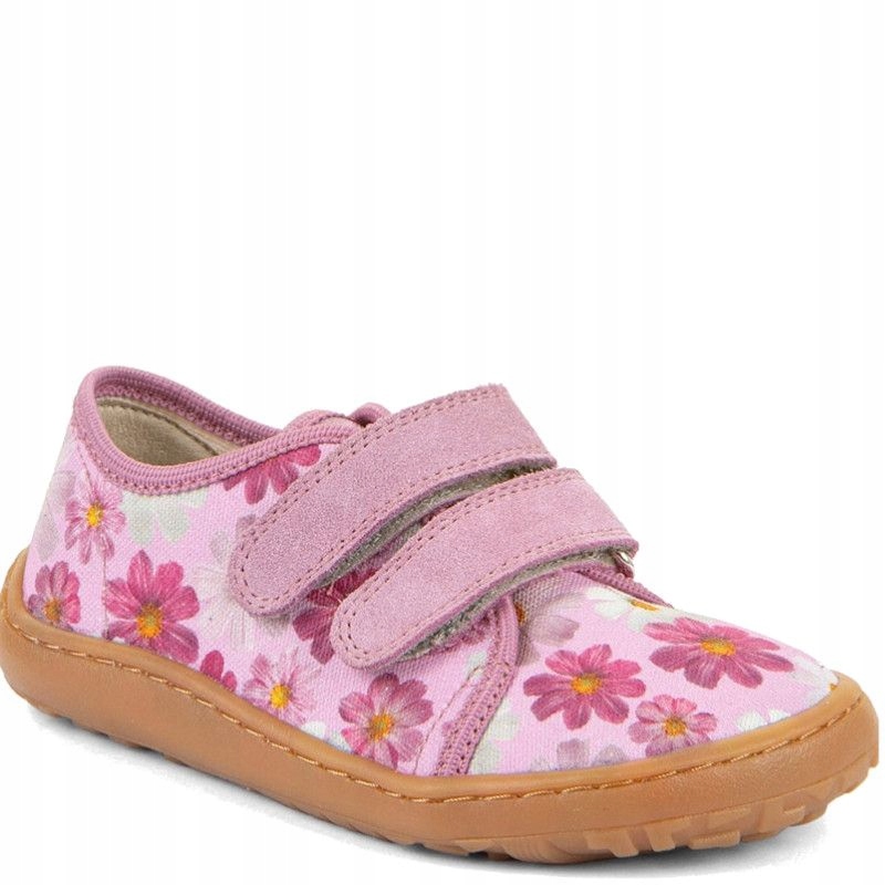 Froddo Canvas G1700440-9 Flowers dziewczęce kapcie barefoot na rzepy 33
