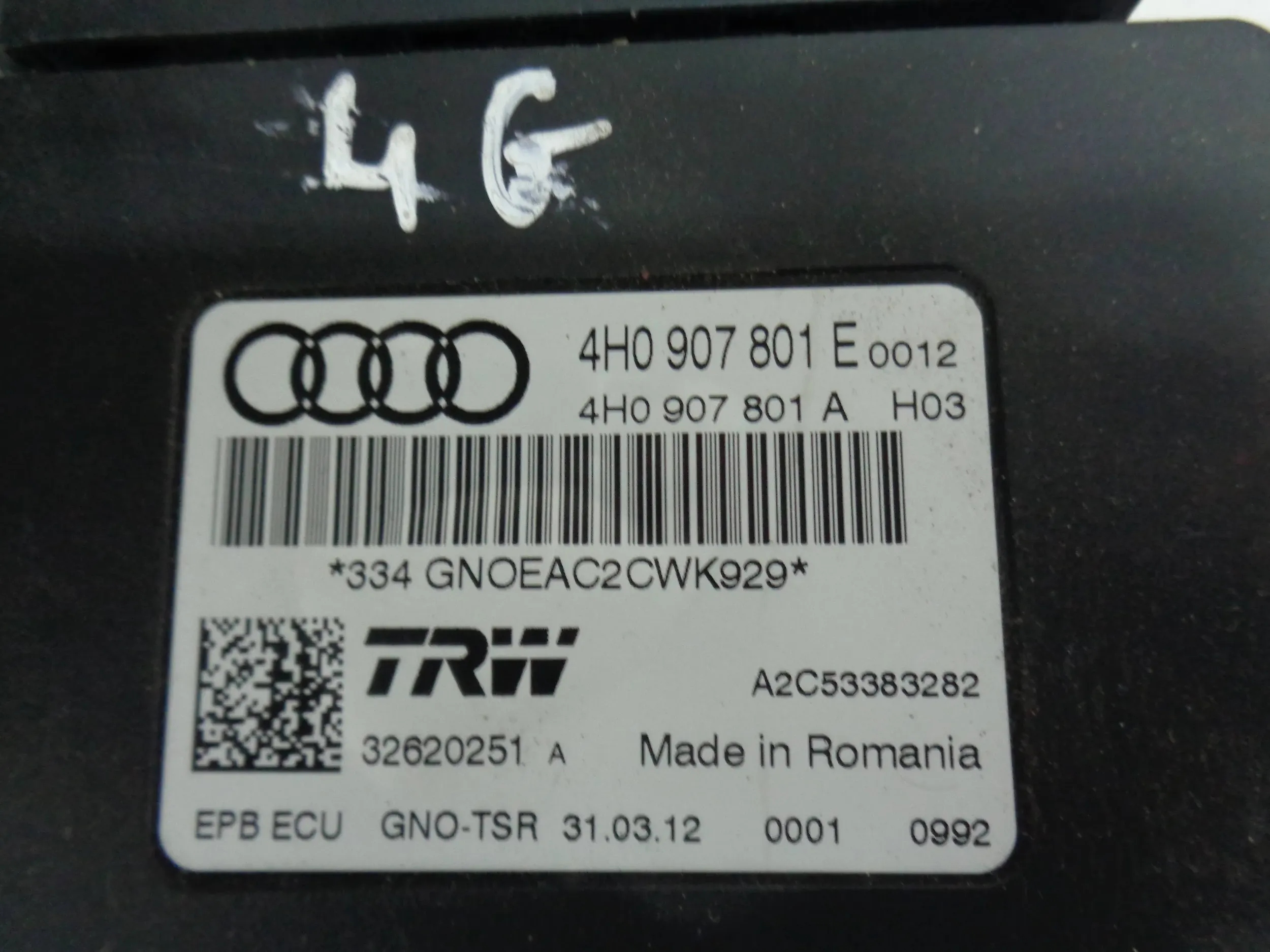 AUDI A6 C7 A7 MODULE LEVIER FREIN STATIONNEMENT