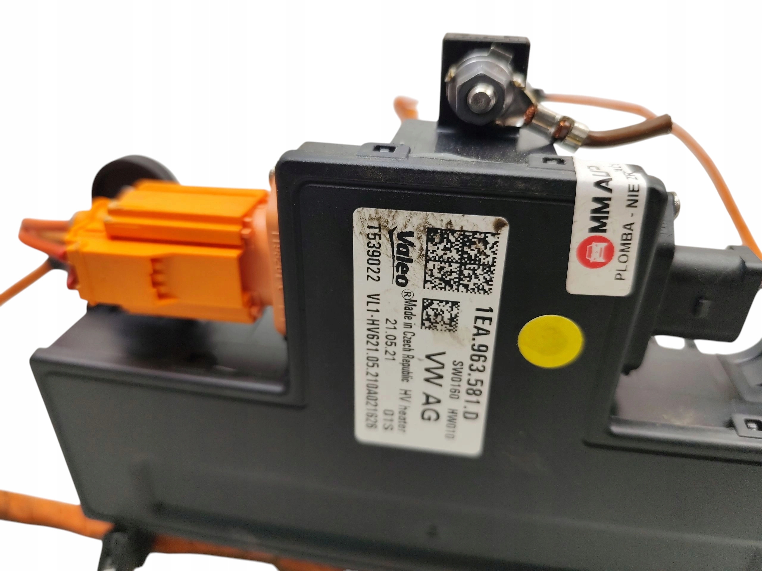 heater electrical VOLKSWAGEN ID.3 (2019-2023) 1EA963581D