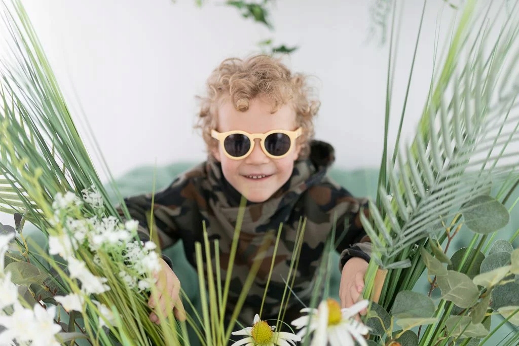 Okulary Przeciwsłoneczne Dla Dzieci Real Shades Pancake 2-4 lat żółte Marka inna