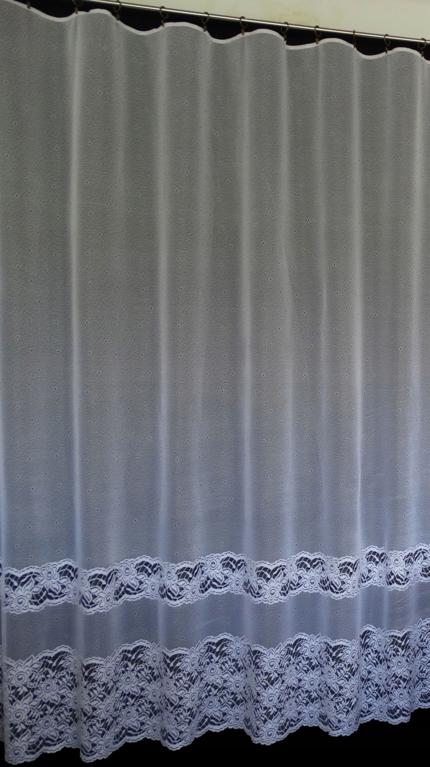 Mg Záclona žakár 637/6 Bílá 350X250 cm Hotová Obšitá Bt