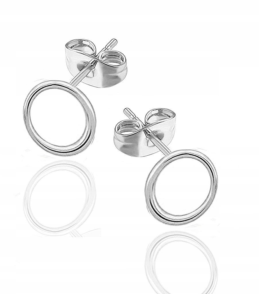 

Kolczyki Celebrytki Kółko Koła Ring Srebro 7 MM