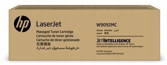 Hp W9092MC High Yield Yellow Managed Original LaserJet Toner Cartridge