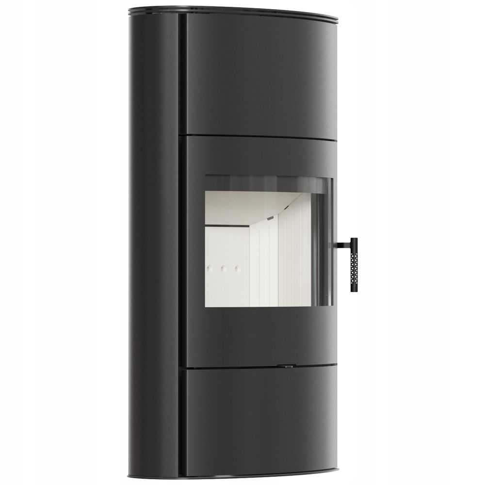 Piec Wolnostojacy Kominek Koza Na Drewno Piecyk Kratki Rollo 2/W 10kW FI150