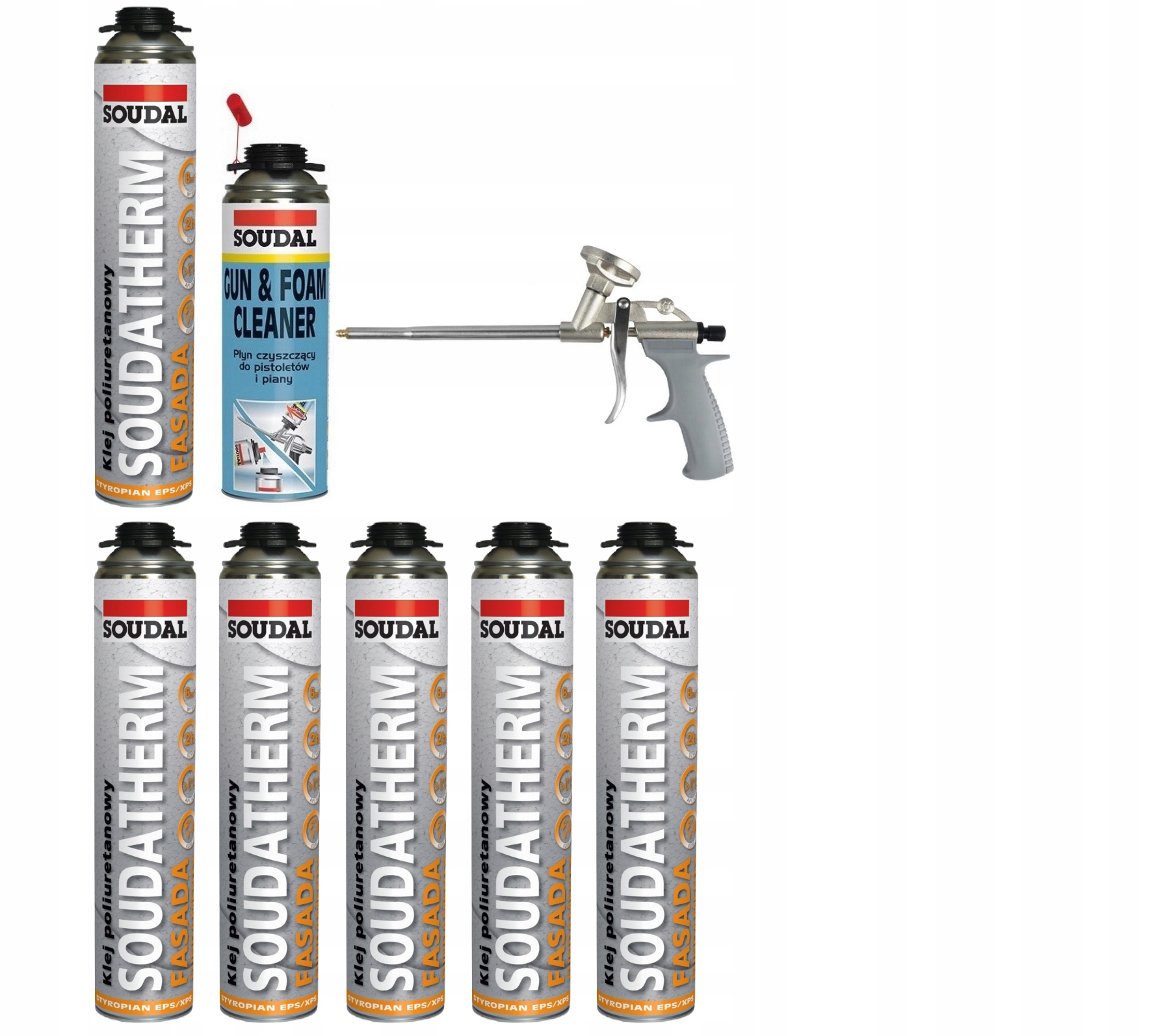 Soudal Sada lepidla Soudatherm 119243 6 ks kvapalina Gun pištoľ FG-STD15