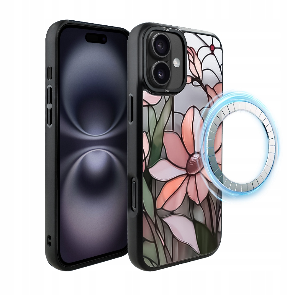 Pouzdro pro iPhone 16 Plus Ibizu DropGuard Matt s MagSafe, růžová magnolie