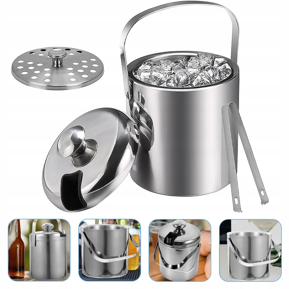 Kbelík Na Led Nádoba Na Led Kostky S Víkem 1,3 L Velká Kleště