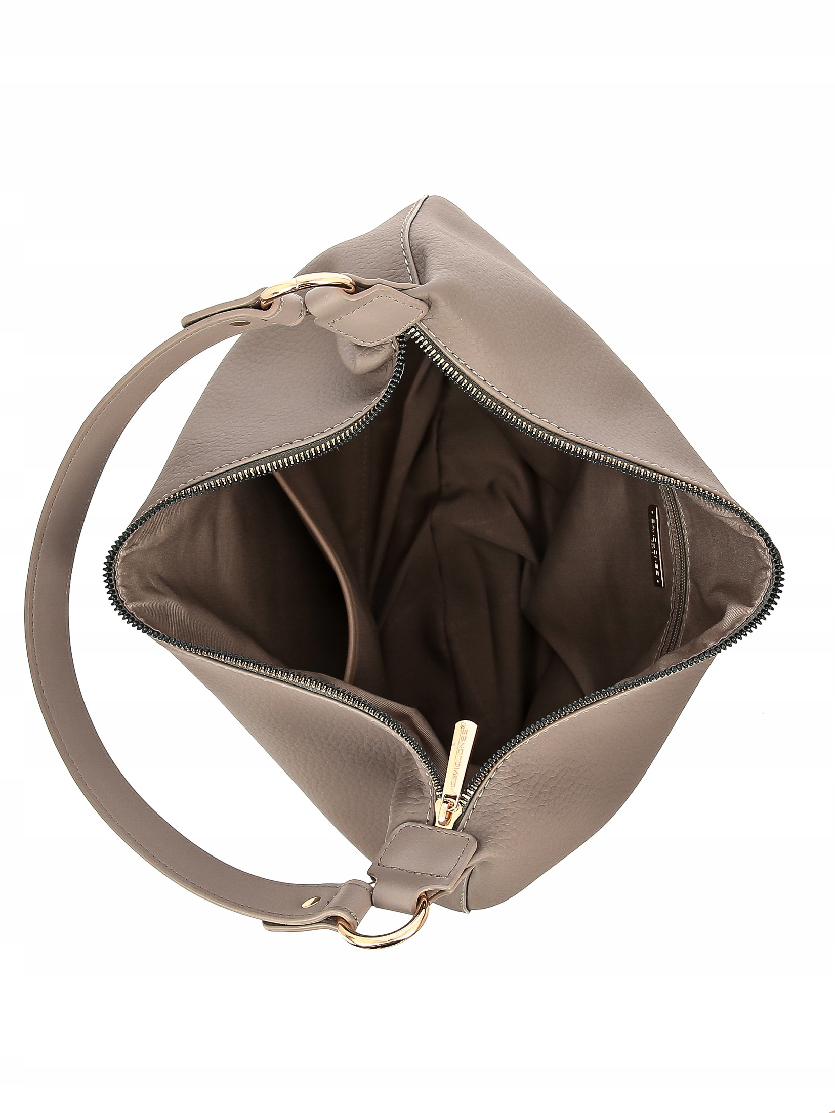 David Jones torebka damska worek na ramię skóra ekologiczna Wielkość mała (nie mieszcząca A4)