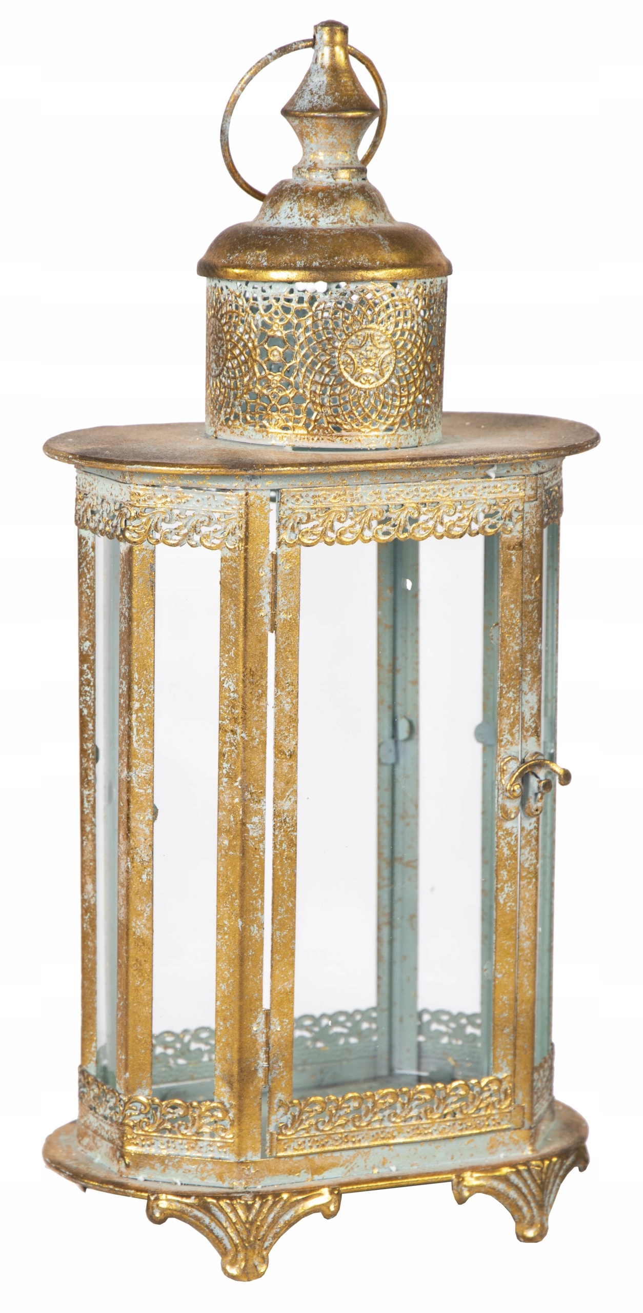 LATARNIA LAMPION METALOWY OGRODOWY VINTAGE L