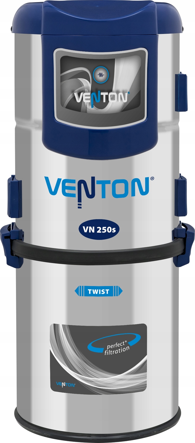 Centrálny Vysávač VN250S 7 Zásuviek Max. 250 M2 Perfektná Filtrácia Inox