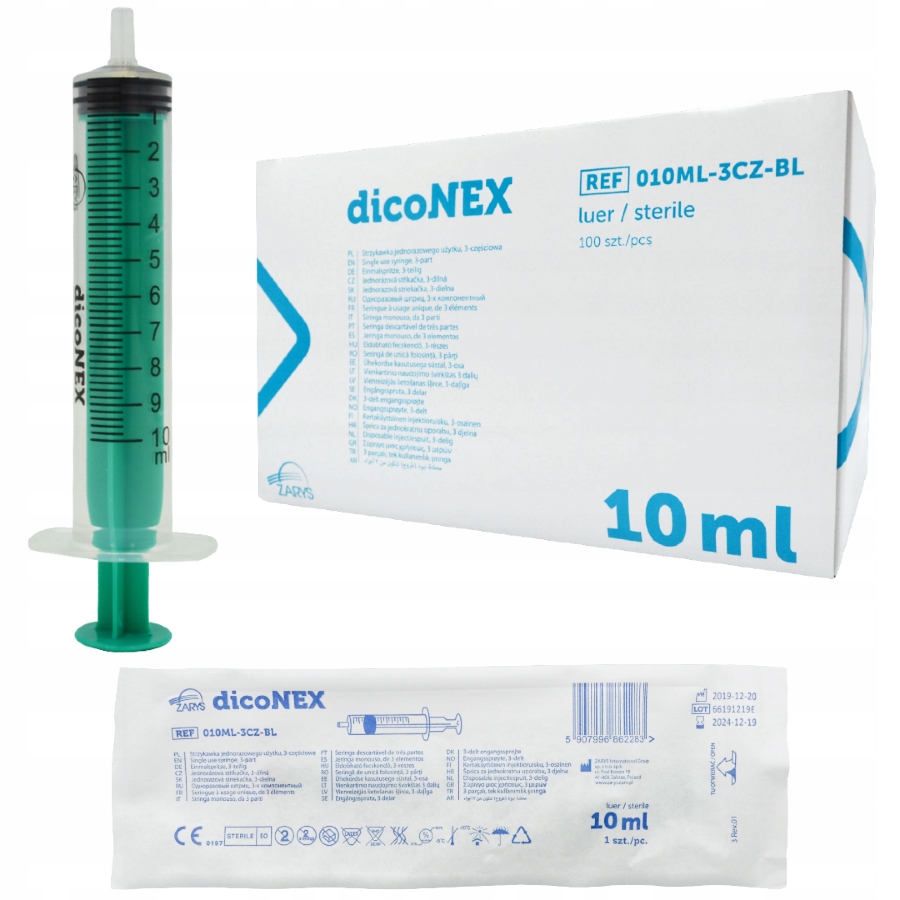 Strzykawka Zarys dicoNEX 10 ml 1 sztuk