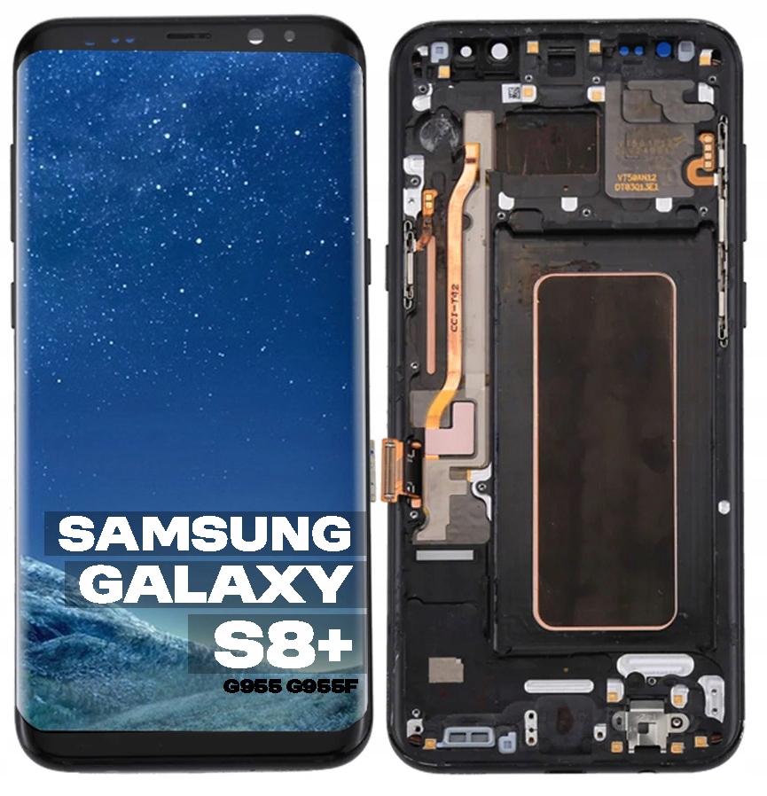 LCD displej pro Samsung Galaxy S8 Plus G955 S8+ Incell Rámeček černý