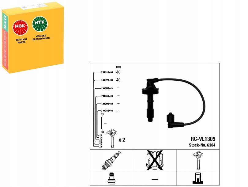 Ngk Zapalovací Kabely Volvo S40 V40 1,6-2,0B16V N