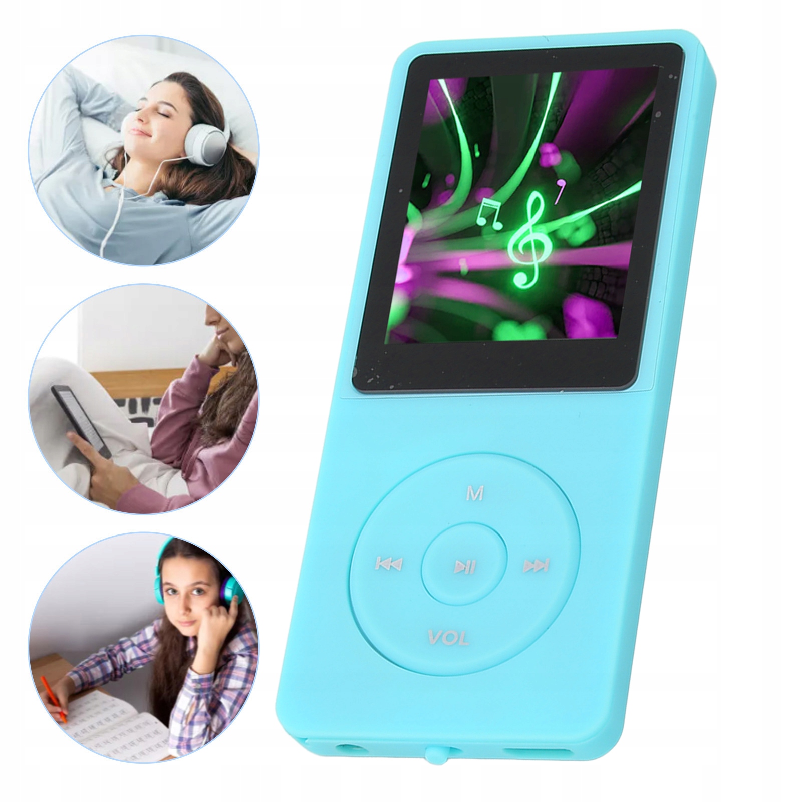 ODTWARZACZ MP3/MP4/WMA/OGG /WAV/AP/FLAC/AAC LC/ACELP 8GB MINI WALKMAN