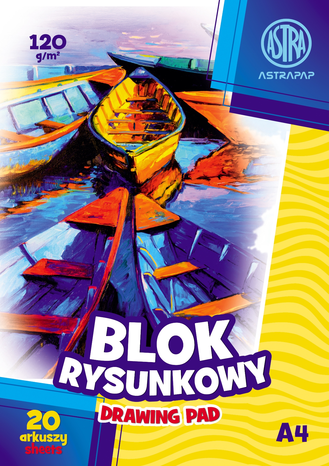 

Astra Blok Rysunkowy Biały A4 20 kartek 120g