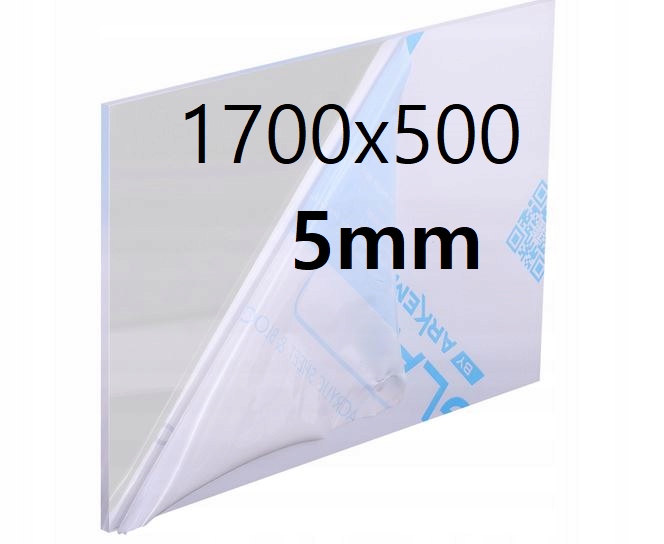 Plexi /plexi Plexi Plexa Bezbarvá na míru 1700x500x5 mm Akrylová Deska