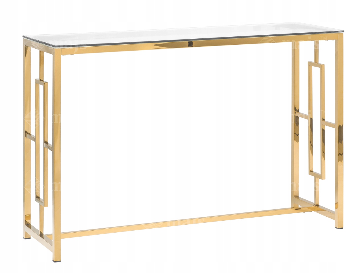 KONSOLA ZŁOTA STYL NOWOJORSKI GLAMOUR 120x40 CM