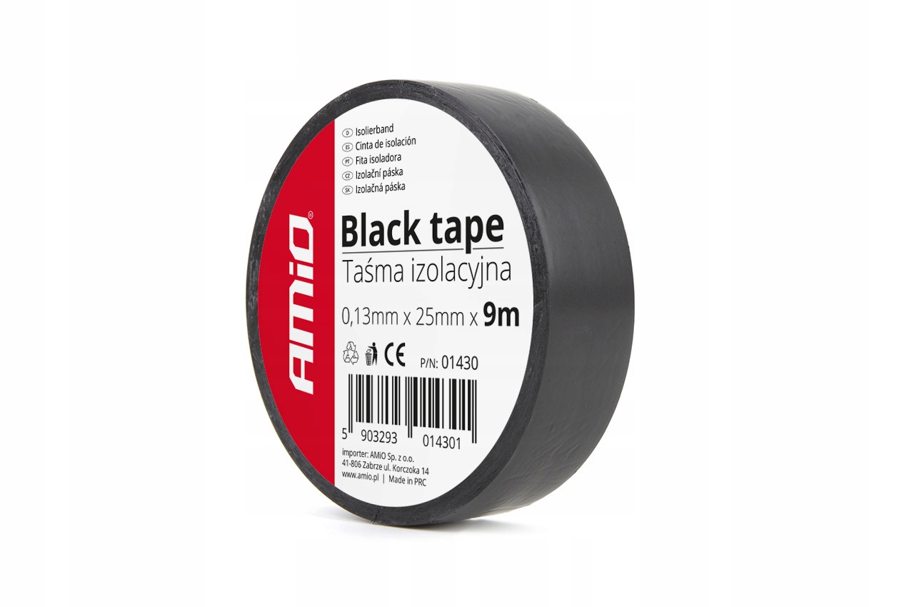

Taśma Izolacyjna Czarna 25mm x 9m