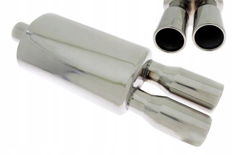 Tlumič TurboWorks 2x76 mm (3 palce) vstup 63,5 mm (2.5 palce)