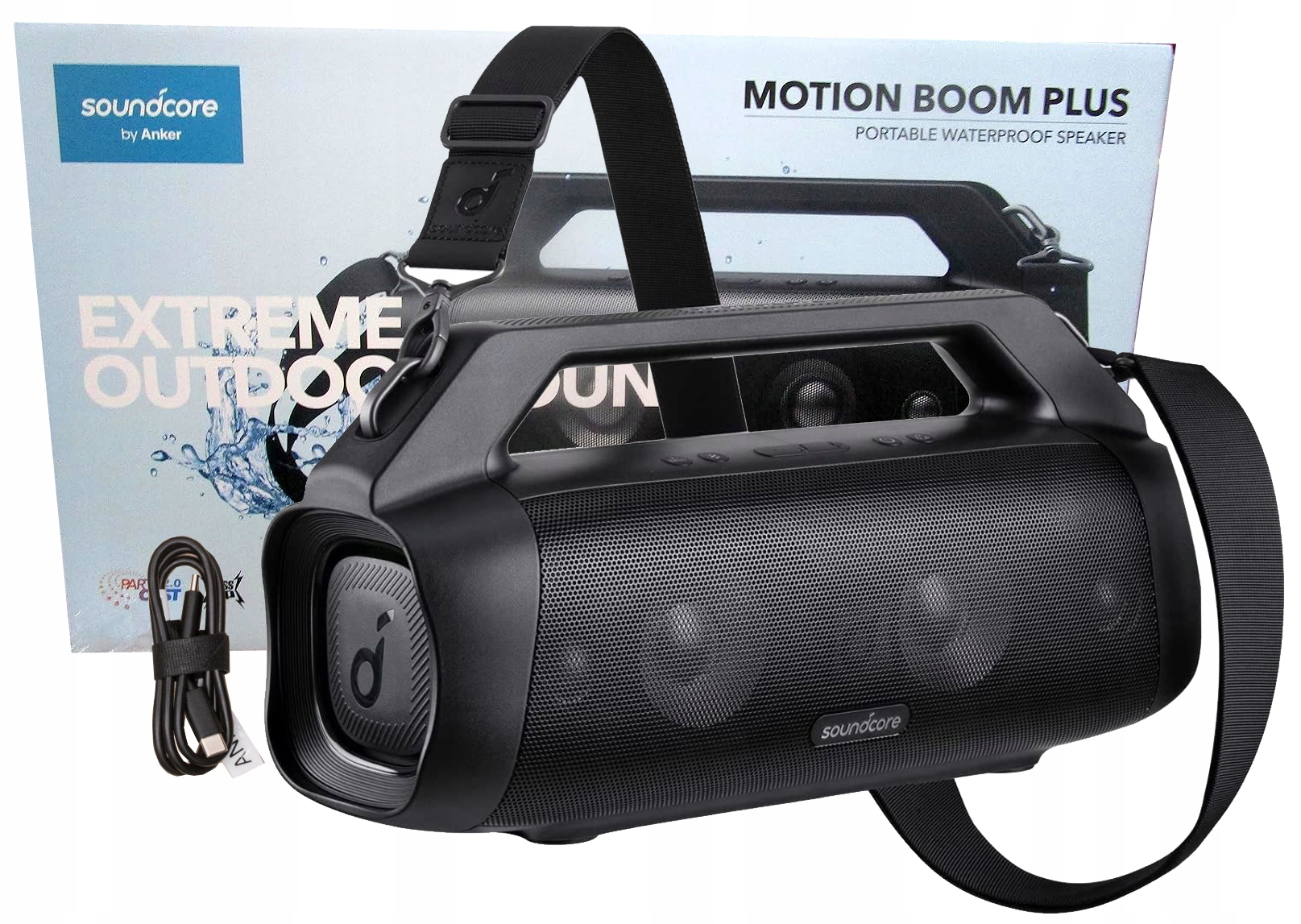 Voděodolný Přenosný Reproduktor Anker Soundcore Motion Boom Plus 80W Popruh