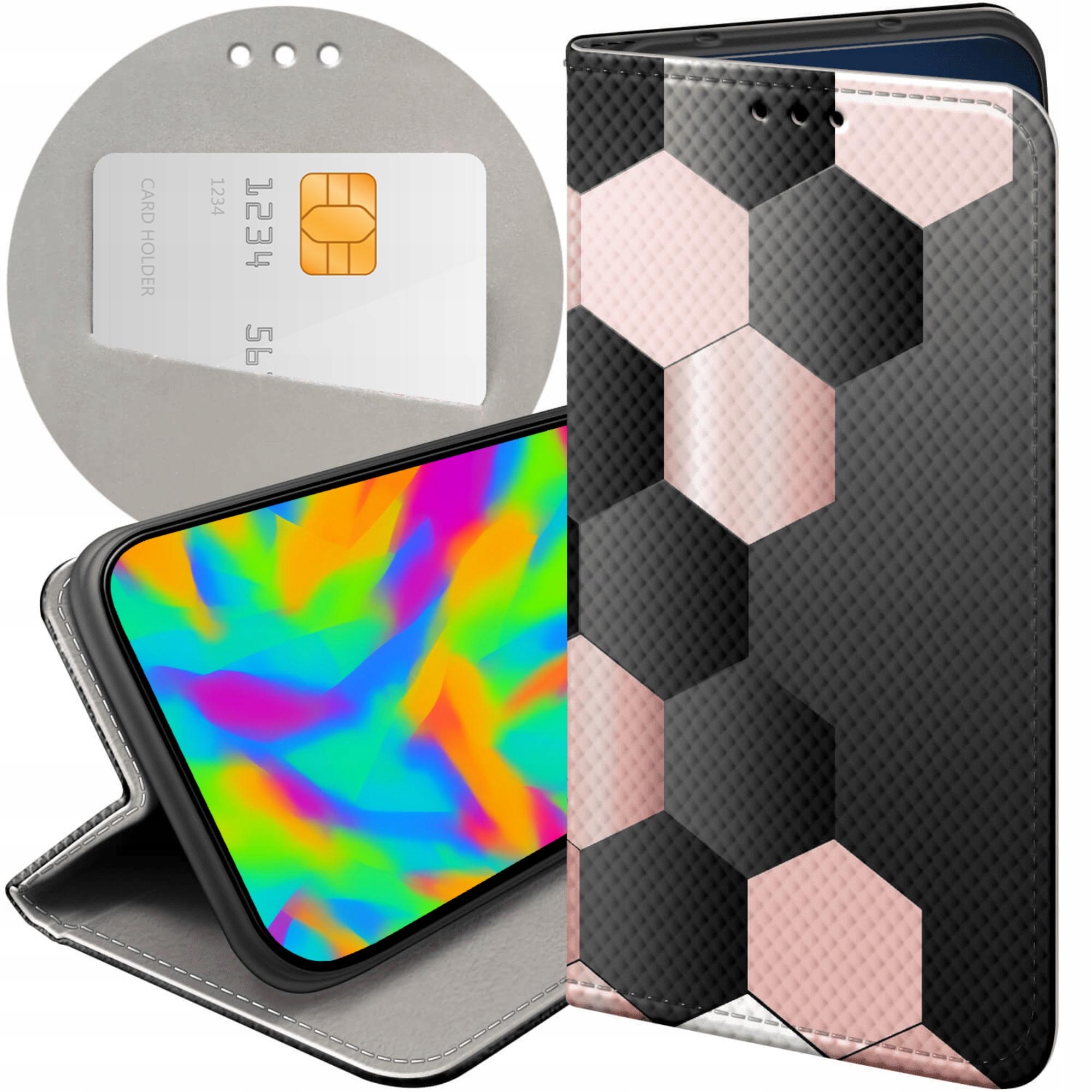 Etui Z Klapką Do Huawei P30 Pro Geometryczne Symetria Futerał Case