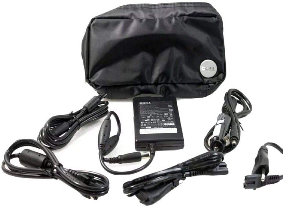 Zasilacz samochodowy sieciowy Ac DC Dell DA65NS3-00 65W do biura i auta