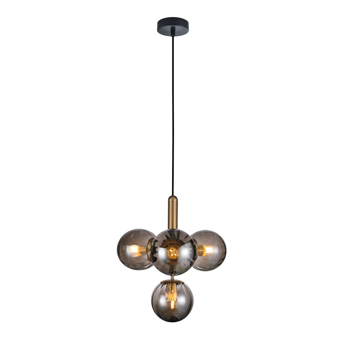 

Lampa wisząca Ravena PND-2324-4B Bro+sg Italux