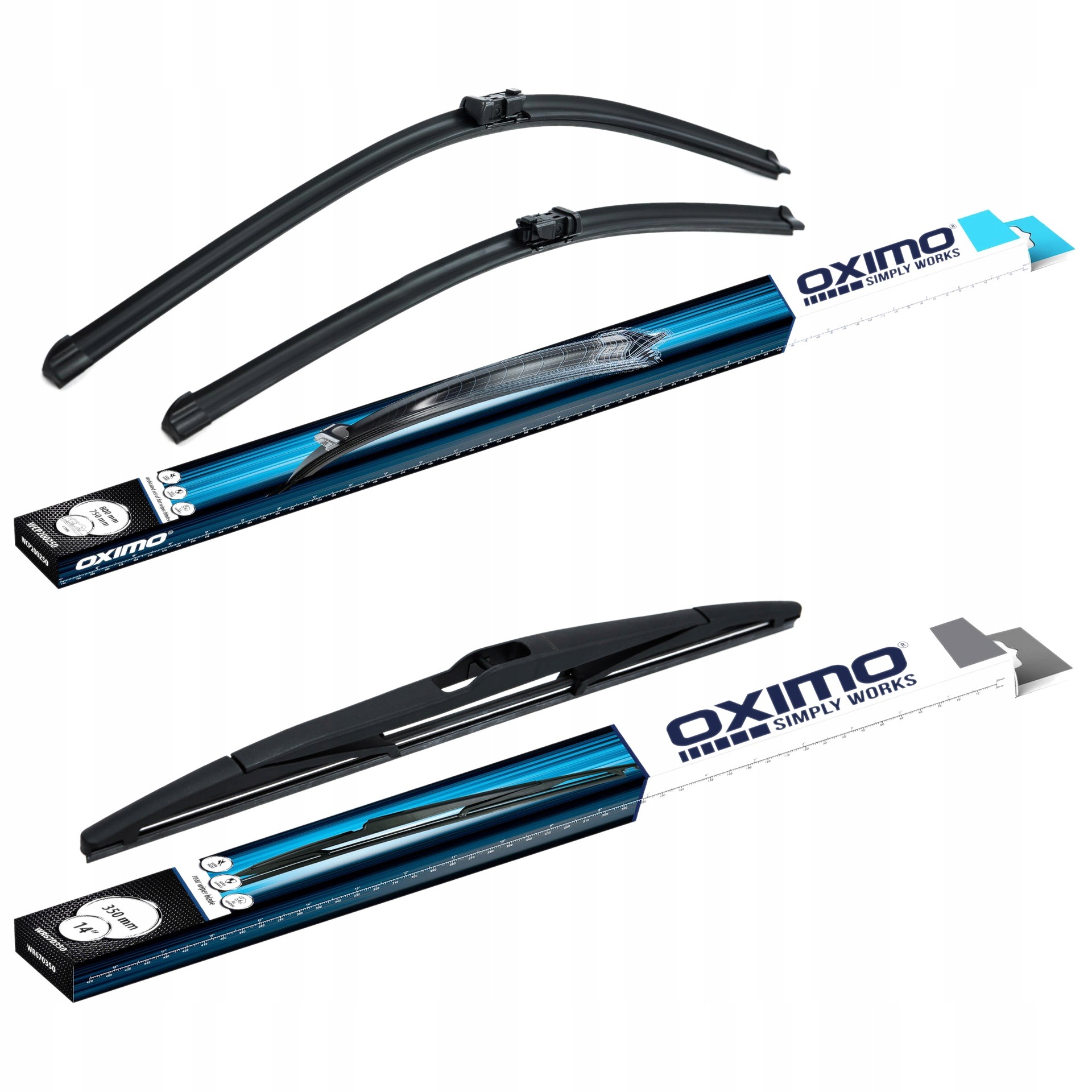 Wycieraczki do szyb Oximo Citroen C4 Picasso (II) 13/02- Przód+tył