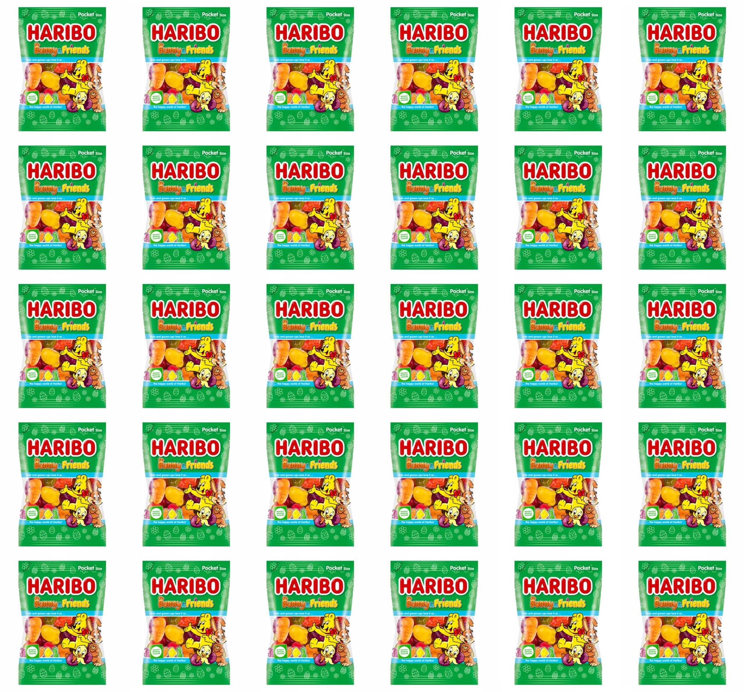Želé Bonbony Haribo Bunny & Friends 80 g X30