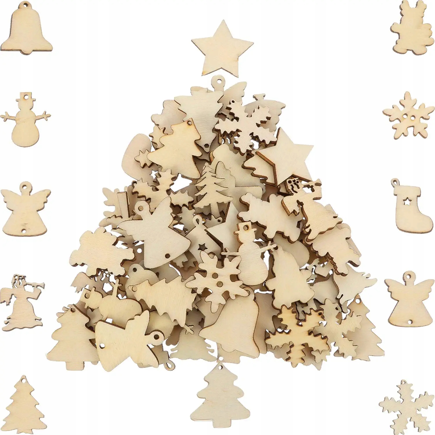 Vánoční Ozdoby Vánoční Dekorace 100 Ks 8cm