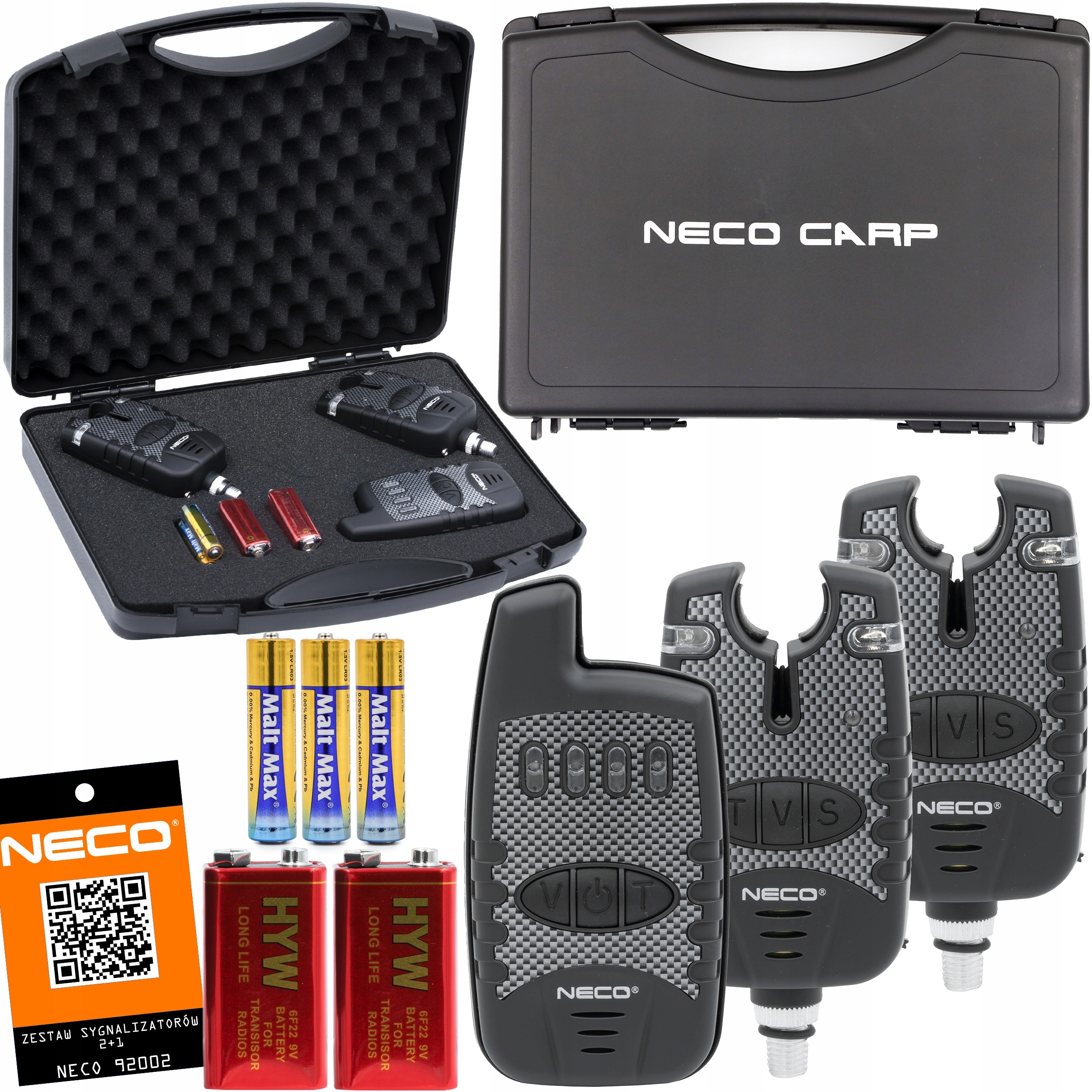 Zestaw Sygnalizatorów Brań Z Centralką 2+1 Neco