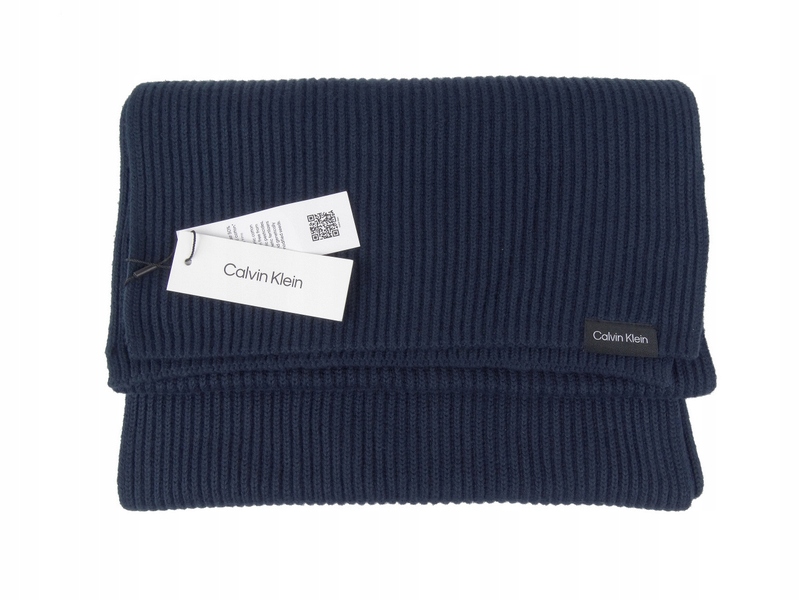 Calvin Klein pánská šála s kašmírem, tmavě modrá