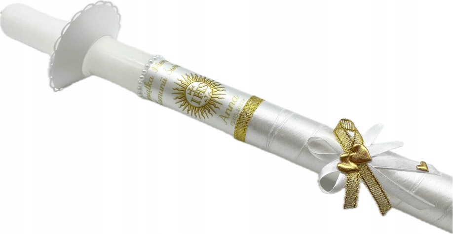 СВЕЧА KOMUNIJNA НА ПРИЧАСТИЕ ДЛЯ ПРИЧАЩЕНИЯ ИМЯ ДАТА