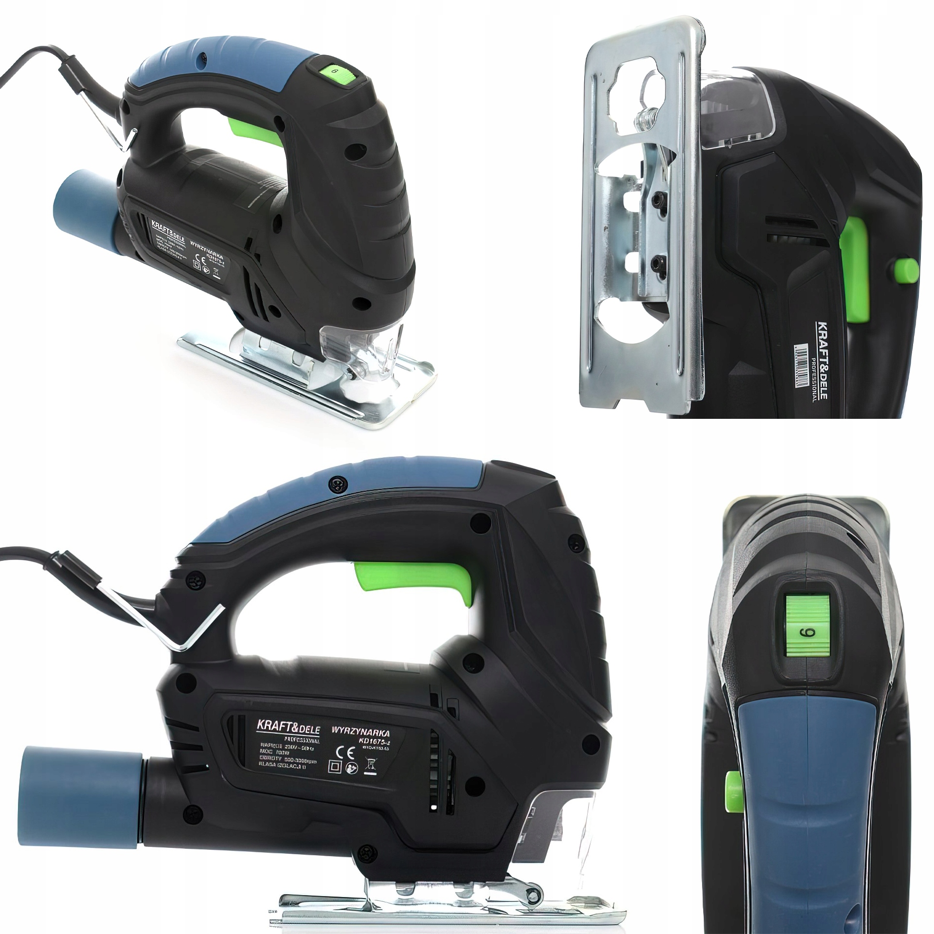 Síťová pila 230 V 700 W Regulovatelné otáčky 500-3000 Rpm Kraft&Dele