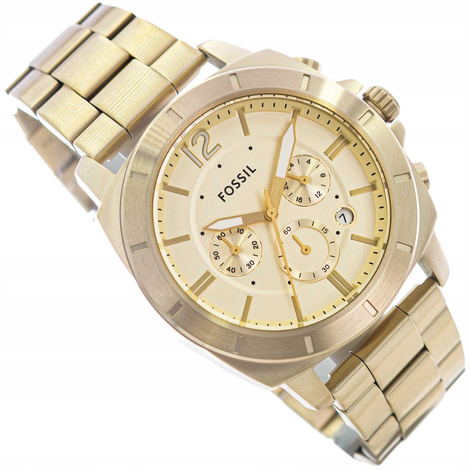Pánské Hodinky Fossil BQ2694 Privateer Gold, Originální Elegantní Datum