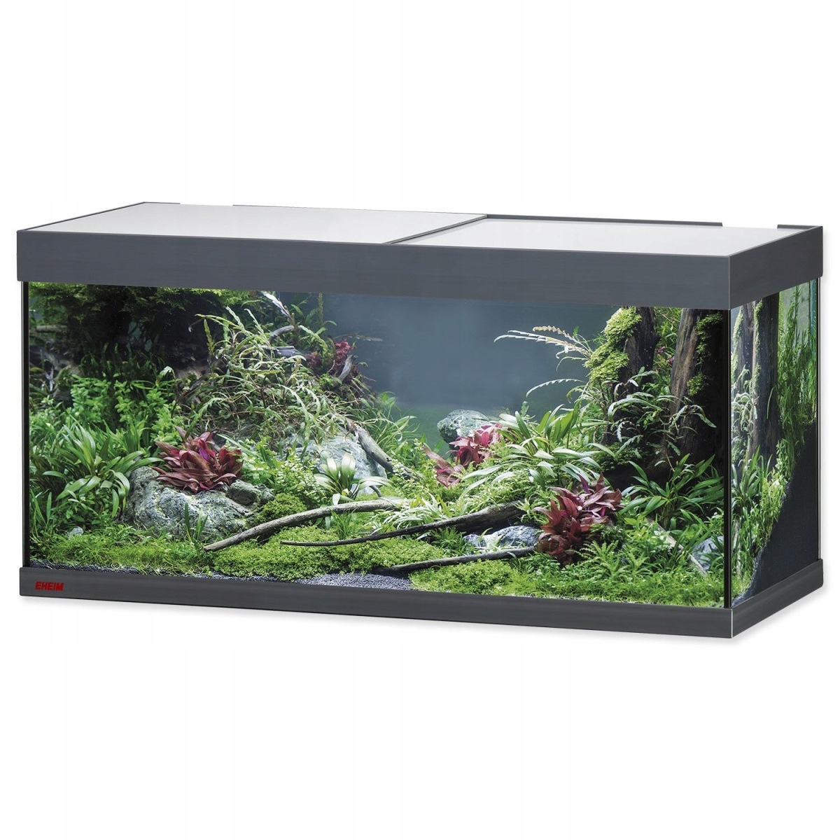 Levně Akvárium set Vivaline Led antracitové 180 l
