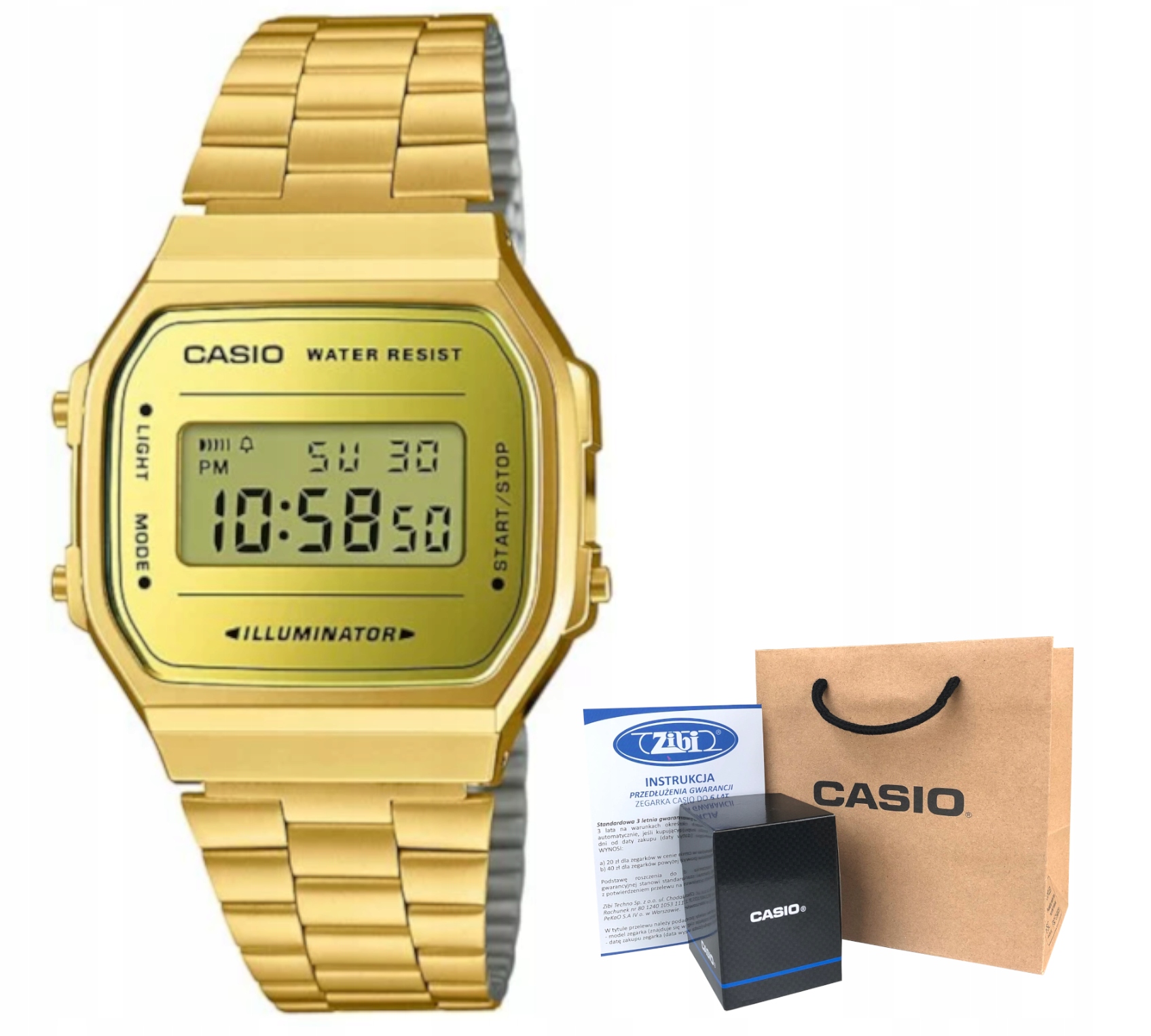Zegarek Casio A168WEGM-9EF hologram