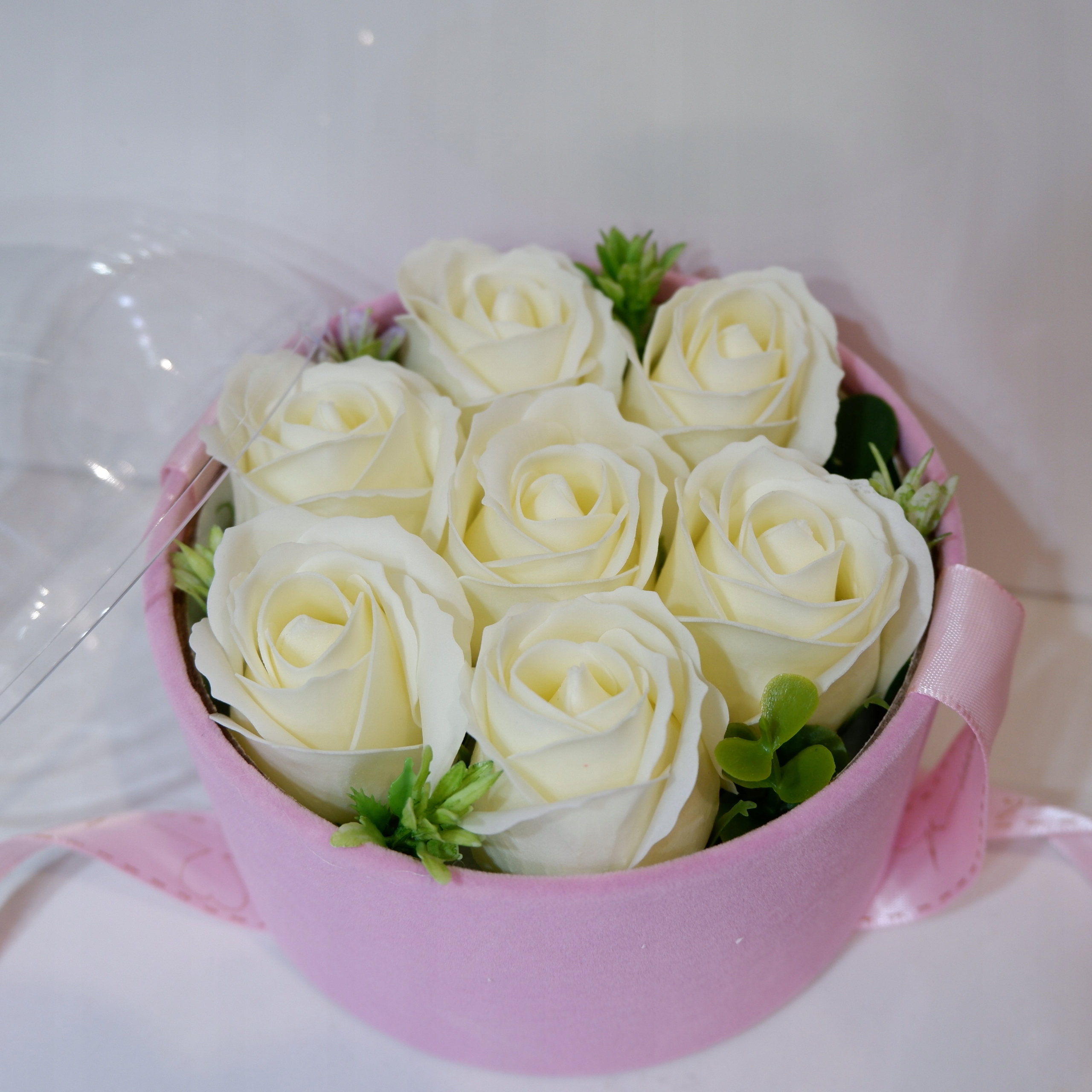 Flower Box Pudełko Kwiaty Mydlane Róże Dzień Matki Marka bez marki