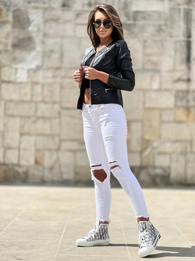 Kurtka Ramoneska Escandelle Paris_Chanelka 38/M Płeć kobieta