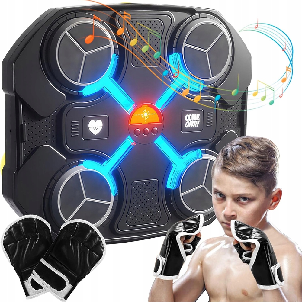 Tarcza Bokserska Treningowa Bluetooth Na Ścianę Muzyczna Led Dla Dzieci