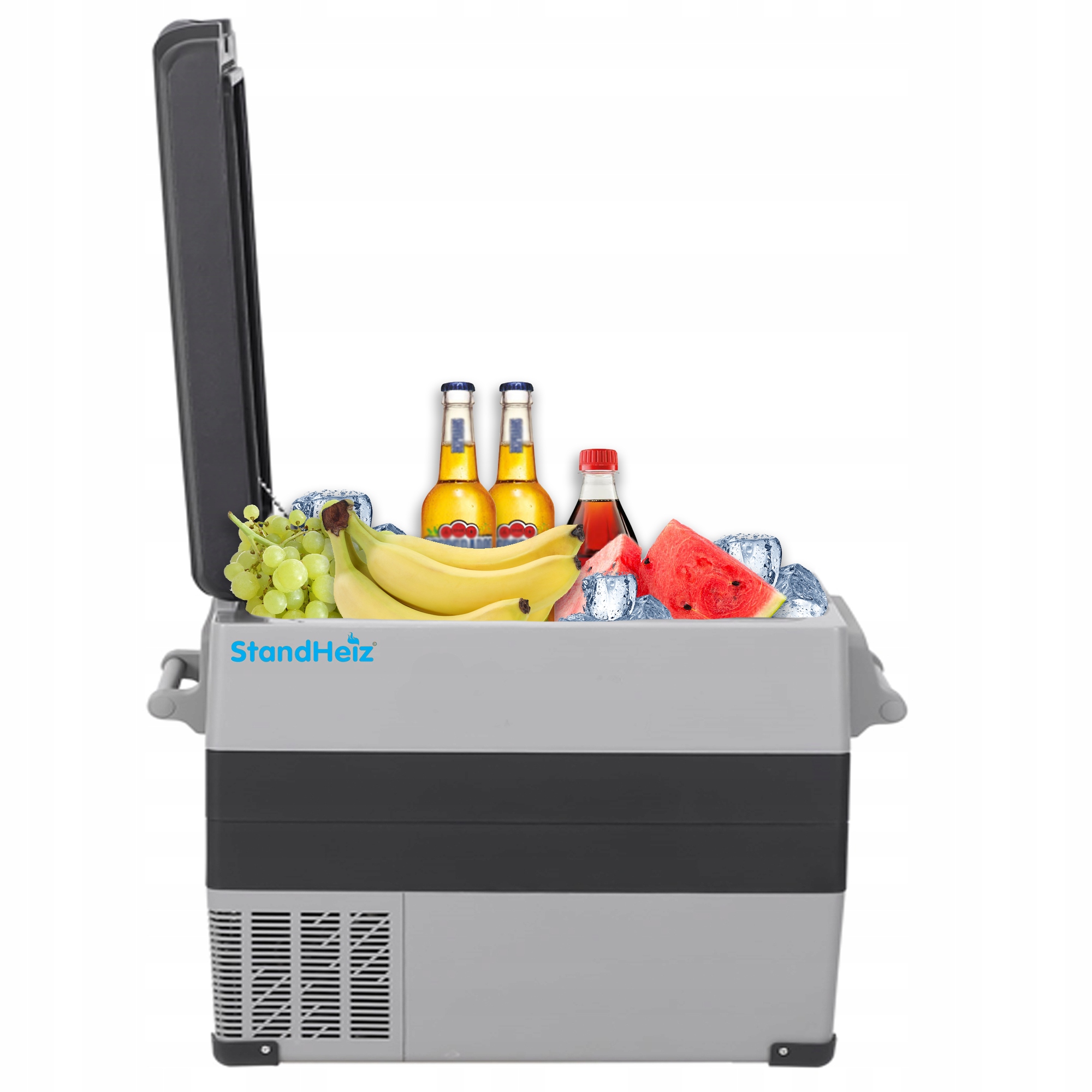 Turistická Přenosná Kompresorová Chladnička 55 L Obytný Vůz 12V24V 230V Standheiz