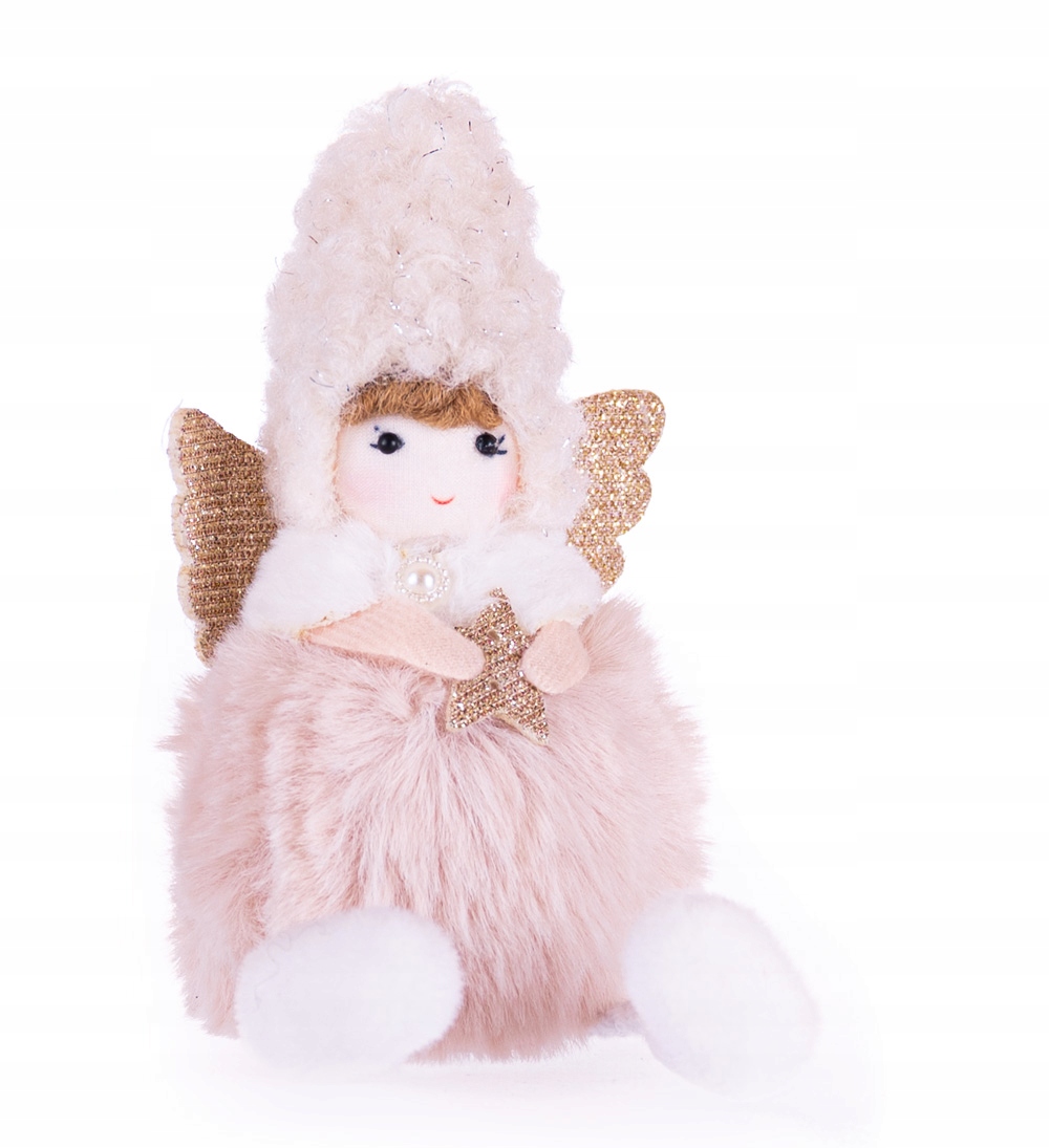 

Aniołek kremowy maskotka Boże Narodzenie choinka