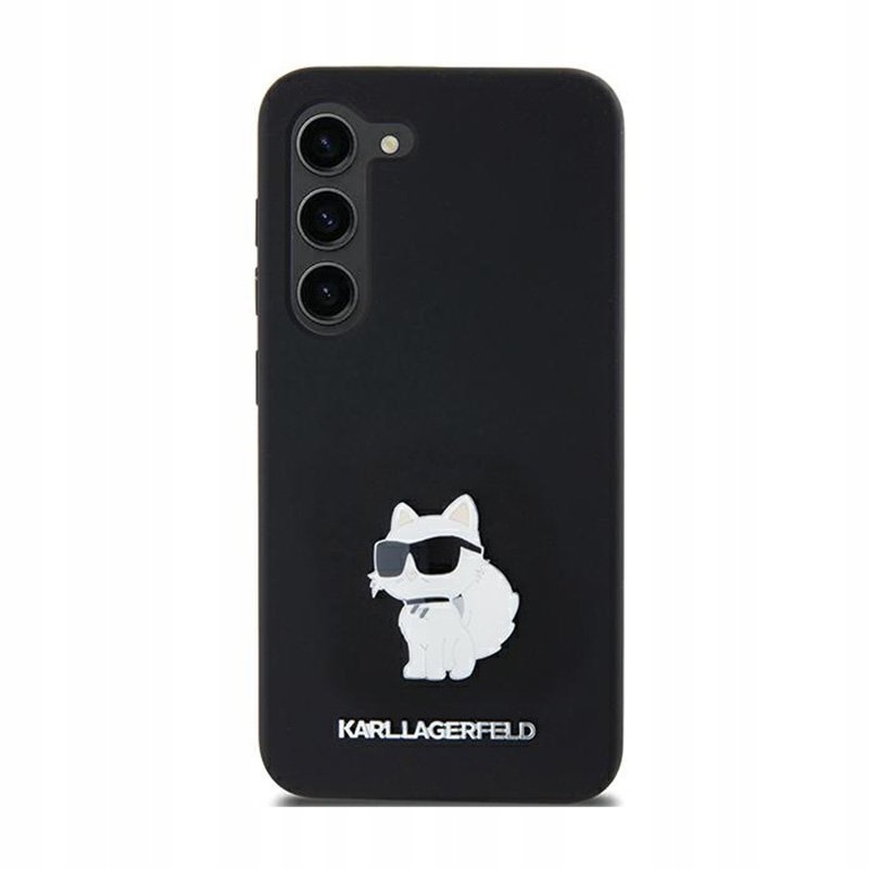Karl Lagerfeld Silicone Choupette Metal Pin Pouzdro pro Samsung Galaxy A35 5G