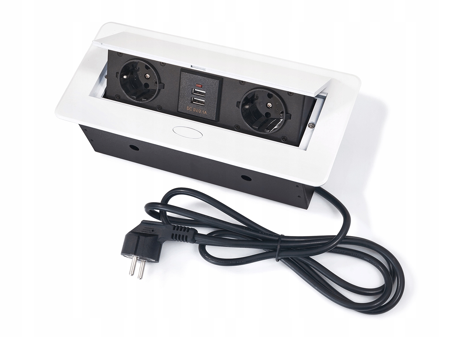 

Gniazdo Chowane W Blat Nablatowe 2 Usb Biały